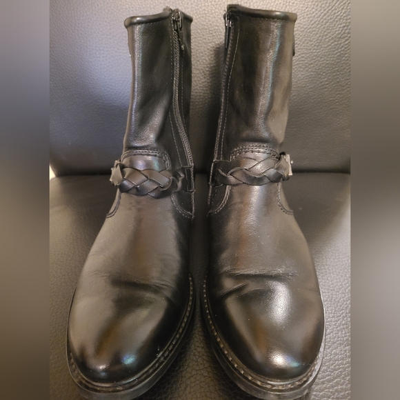 Paul Green Black Zipped Boots with Decorative Buckles, Size 6 US - Picture 8 of 14